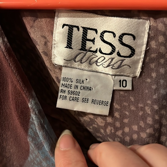 Tess 100% Silk lined dress size 10 - Picture 8 of 13